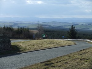 Ein Blick von England aus nach Schottland